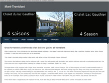 Tablet Screenshot of chaletlacgauthier.weebly.com