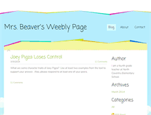 Tablet Screenshot of mrsbeaver.weebly.com