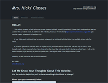 Tablet Screenshot of hicks-elco.weebly.com