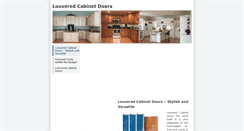 Desktop Screenshot of louveredcabinetdoors.weebly.com