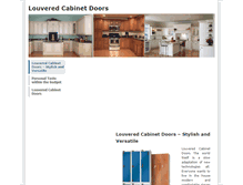 Tablet Screenshot of louveredcabinetdoors.weebly.com