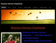 Tablet Screenshot of braylinegermanshepherds.weebly.com