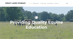 Desktop Screenshot of greatlakesstables.weebly.com