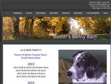 Tablet Screenshot of bustersbunnybarn.weebly.com