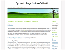 Tablet Screenshot of dynamic-rugs-shiraz-collection.weebly.com