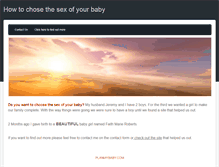 Tablet Screenshot of chosethesexofmybaby.weebly.com