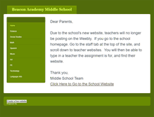 Tablet Screenshot of beaconmiddleschool.weebly.com