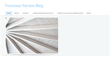 Tablet Screenshot of footwearreviewblogmq.weebly.com