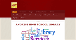 Desktop Screenshot of andresslibrary.weebly.com