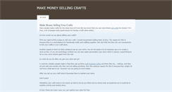 Desktop Screenshot of makemoneysellingcrafts.weebly.com