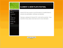 Tablet Screenshot of elementtheater.weebly.com