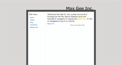 Desktop Screenshot of maxgeeinc.weebly.com