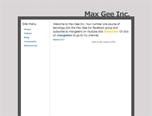 Tablet Screenshot of maxgeeinc.weebly.com