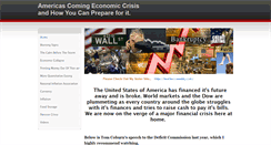 Desktop Screenshot of americascomingeconomiccrisis.weebly.com