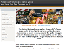Tablet Screenshot of americascomingeconomiccrisis.weebly.com