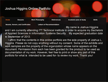 Tablet Screenshot of joshuahiggins.weebly.com