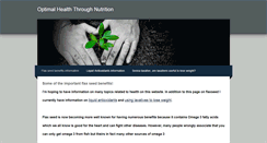 Desktop Screenshot of optimalhealththroughnutrition.weebly.com