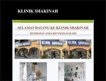 Tablet Screenshot of klinikshakinah.weebly.com