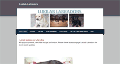Desktop Screenshot of lukilablabradors.weebly.com