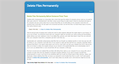 Desktop Screenshot of deletefilespermanently.weebly.com