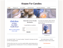 Tablet Screenshot of krazeeforcandles.weebly.com