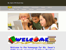 Tablet Screenshot of msswansclass.weebly.com