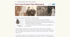 Desktop Screenshot of lowcostfamilytreeresearch.weebly.com