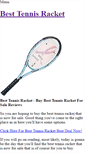 Mobile Screenshot of best-tennis-racket.weebly.com