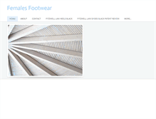 Tablet Screenshot of femalesfootwear1z.weebly.com
