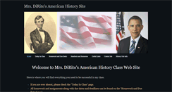 Desktop Screenshot of mrsdiritoshistoryclass.weebly.com
