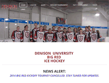 Tablet Screenshot of denisonicehockey.weebly.com