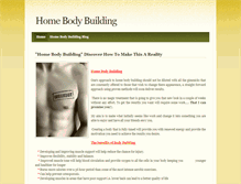 Tablet Screenshot of homebodybuilding.weebly.com