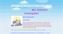 Desktop Screenshot of mrsbuswellskindergarten.weebly.com