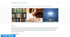 Desktop Screenshot of misschris.weebly.com