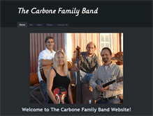Tablet Screenshot of carbonefamilyband.weebly.com