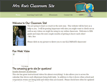 Tablet Screenshot of mrsroesclassroom.weebly.com