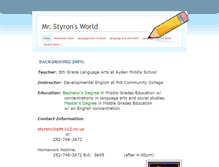 Tablet Screenshot of mrstyronsworld.weebly.com