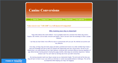 Desktop Screenshot of canineconversions.weebly.com