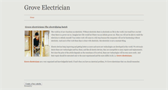 Desktop Screenshot of groveelectrician.weebly.com