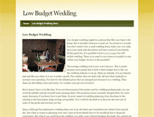 Tablet Screenshot of lowbudgetwedding.weebly.com