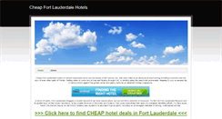 Desktop Screenshot of fortlauderdalefloridahotels.weebly.com