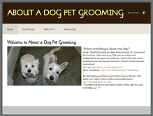 Tablet Screenshot of aboutadogpetgrooming.weebly.com