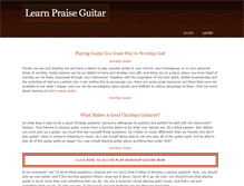 Tablet Screenshot of learnpraiseguitar.weebly.com