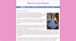 Desktop Screenshot of danceforthevisayans.weebly.com