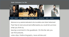 Desktop Screenshot of kiefersutherlandfansite.weebly.com