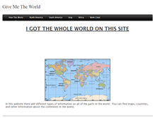 Tablet Screenshot of givemetheworld.weebly.com