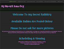 Tablet Screenshot of mysecretrabbitry.weebly.com