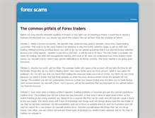 Tablet Screenshot of forex-scams.weebly.com