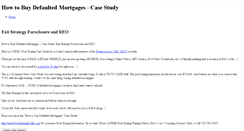 Desktop Screenshot of howtobuydefaultedmortgagescasestudy.weebly.com