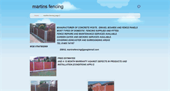 Desktop Screenshot of martinsfencing.weebly.com